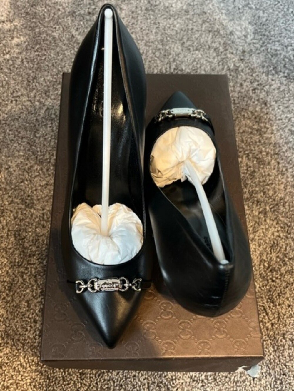 Womens Gucci Leather Pumps